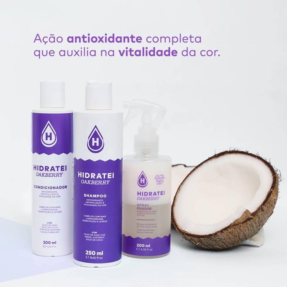 Spray Fixador Capilar Hidratei Oakberry 200ml - 4