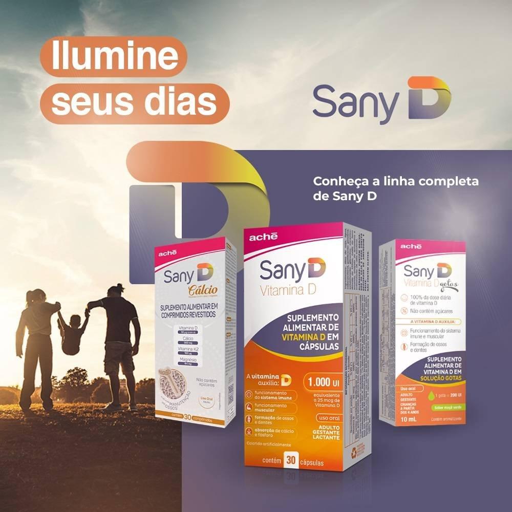 Sany D Vitamina D 2.000ui + Cálcio 300mg 30 Comprimidos - 4