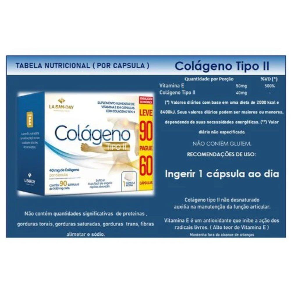 Colageno Tipo Ii La San-day Leve 90 Pague 60 Capsulas Softgel - 2