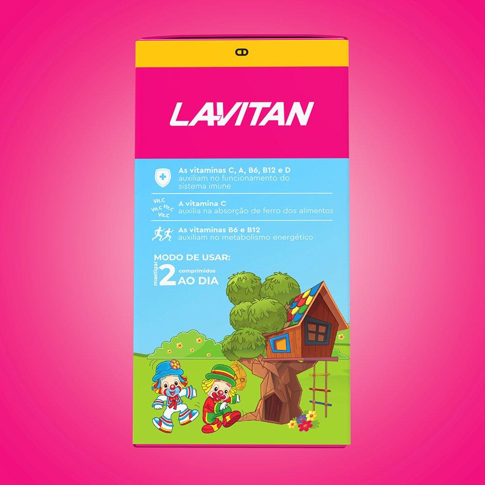 Vitamina Infantil Mastigável Tutti-frutti Lavitan Patati Patatá Com 60 Comprimidos - 4