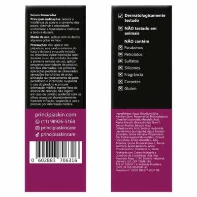 Sérum Facial Antiacne E Oleosidade Principia Am-10 Ácido Mandélico 10% 30ml