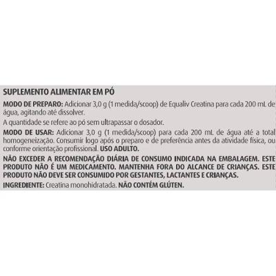 Creatina Monohidratada Equaliv 300g