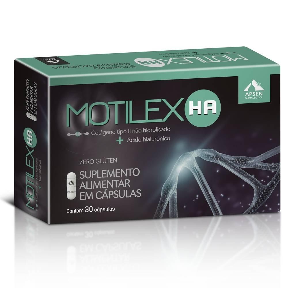 Colágeno Não Hidrolisado + Ácido Hialurônico Motilex Ha Com 30 Cápsulas Apsen - 2