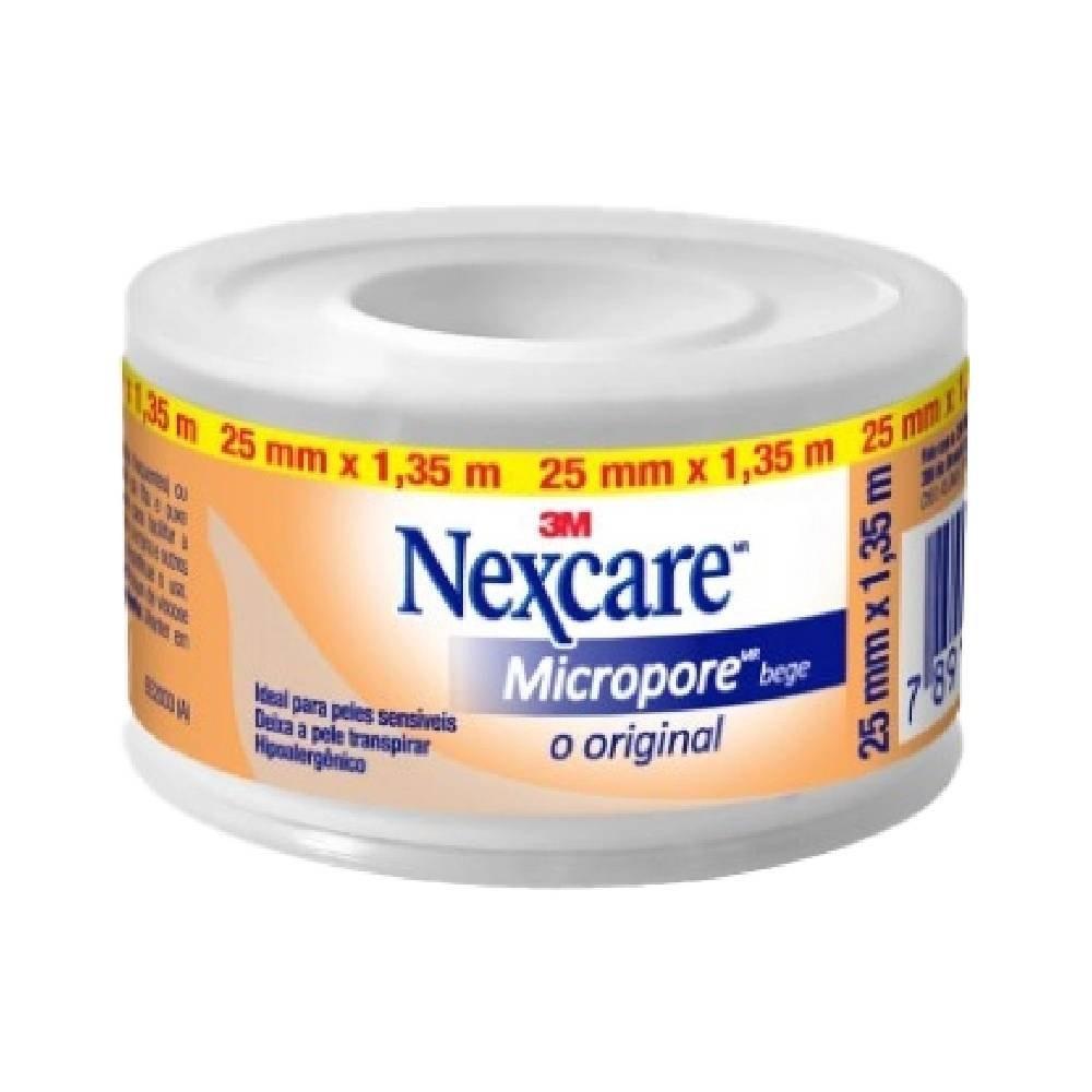 Fita Micropore Bege Nexcare. Rolo De 25mm X 1,35m - 2
