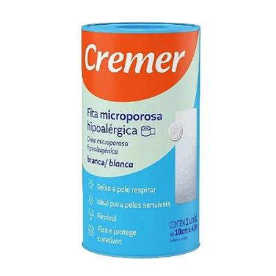 Fita Microporosa Hipoalérgica Branca Cremer 10cm X 4,5m
