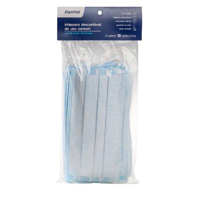 Máscara Descartável Panvel 10 Unidades