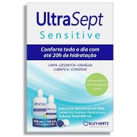 Kit Ultrasept Sensitive Solução Para Lentes De Contato Com 360ml+120ml - 1