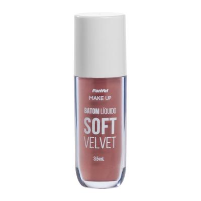Batom Líquido Soft Velvet Nude Elegante Panvel Make Up 3,5ml