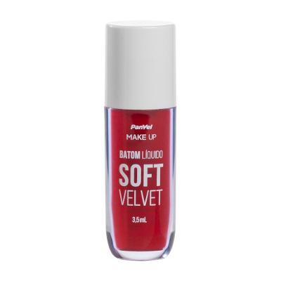 Batom Líquido Soft Velvet Vermelho Perfeito Panvel Make Up 3,5ml