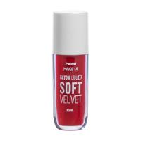 Batom Líquido Soft Velvet Vermelho Perfeito Panvel Make Up 3,5ml - 1