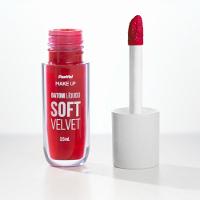 Batom Líquido Soft Velvet Vermelho Perfeito Panvel Make Up 3,5ml - 2