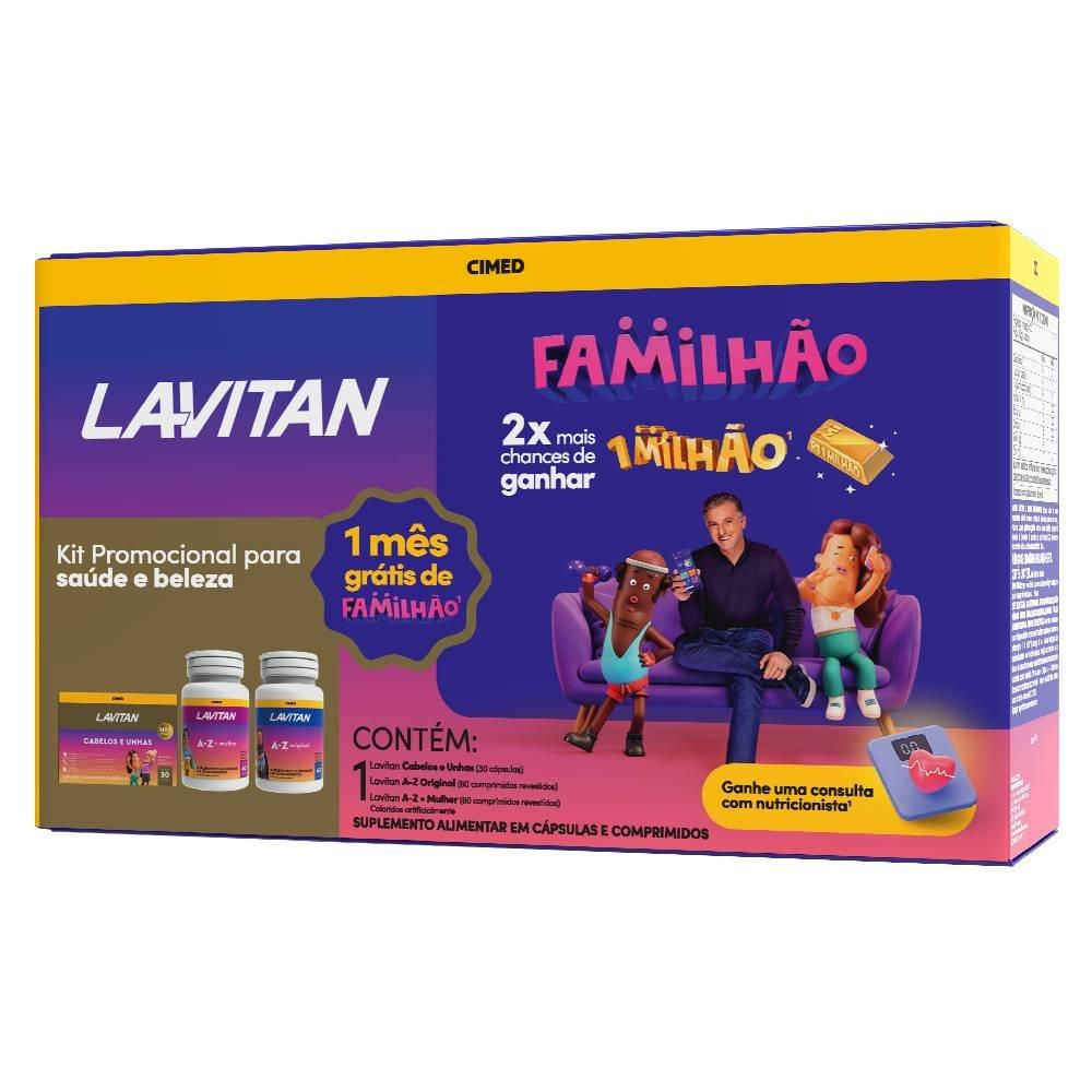 Kit Lavitan Familhão Az Original + Az Mulher + Cabelos E Unhas 150 Comprimidos - 1