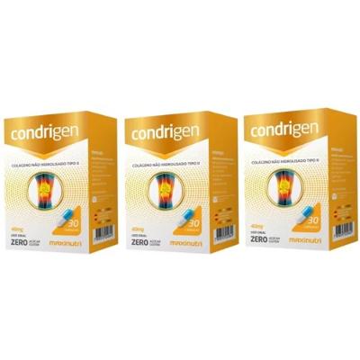 Kit Colágeno Tipo Ii Condrigen Maxinutri 3x30 Cápsulas