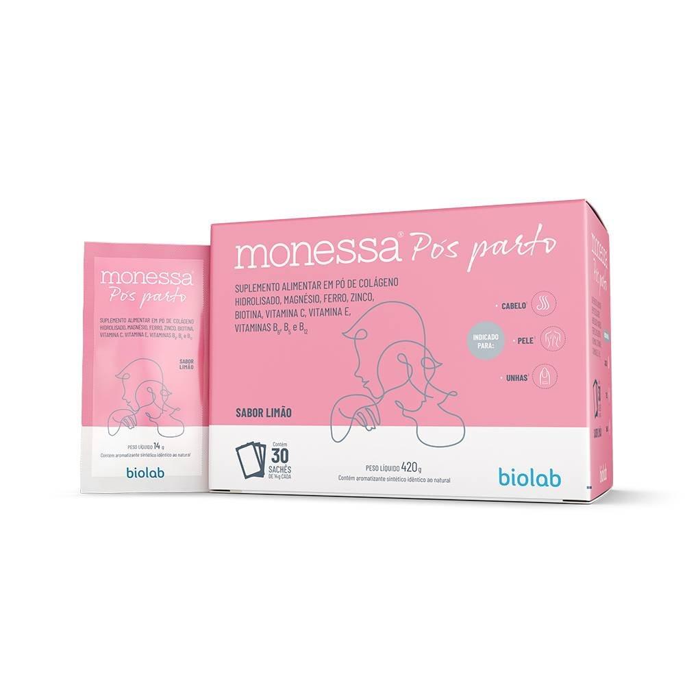 Suplemento Alimentar Monessa Pos Parto Po Limão 14g 30 Sachês - 1