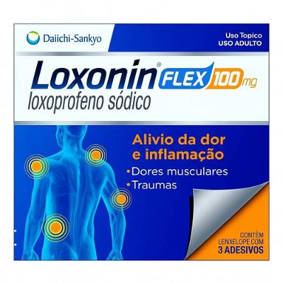 Loxonin Flex 100mg 3 Adesivos