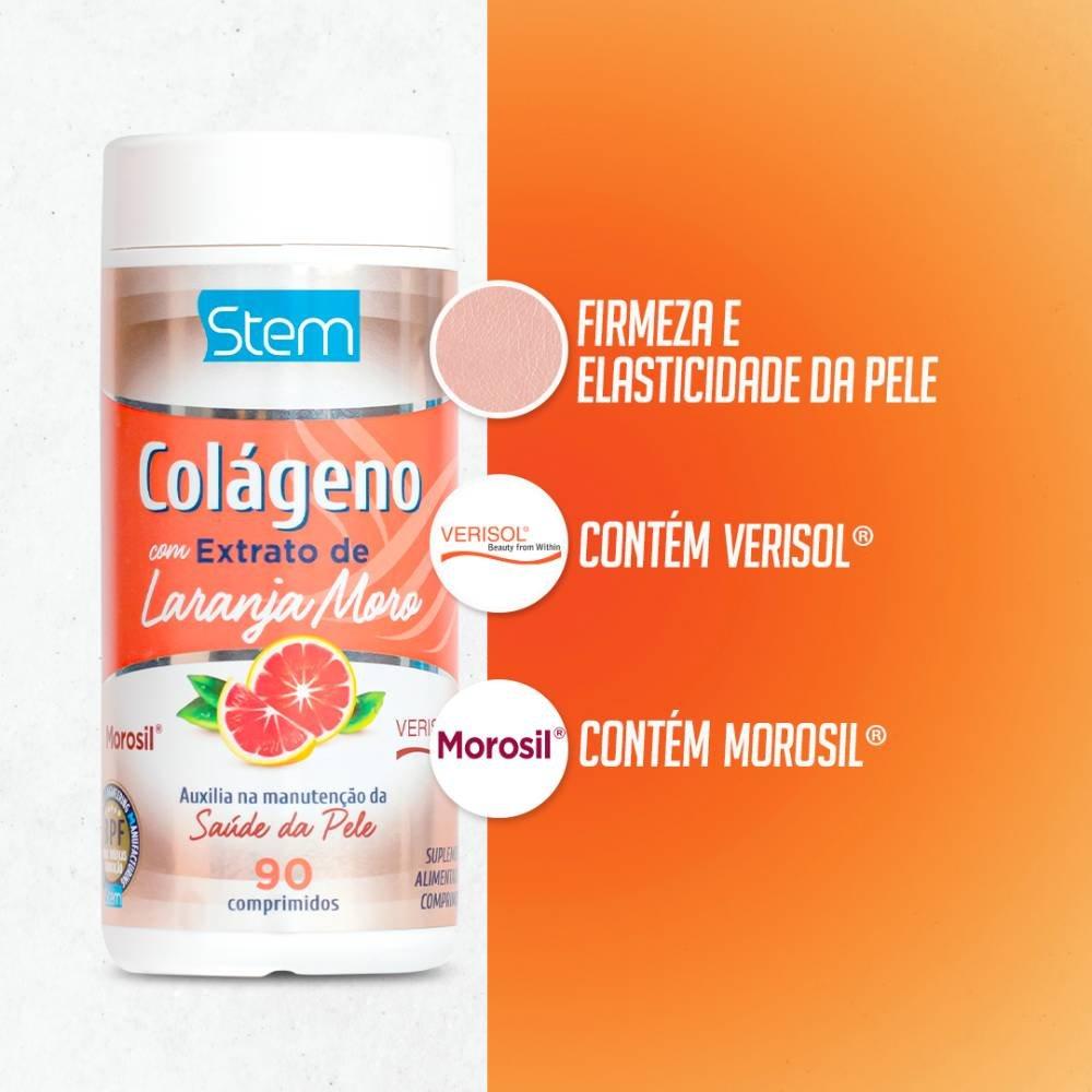 Colágeno Verisol 2,5g Stem Com Laranja Moro 90 Cápsulas - 2
