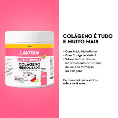 Super Fórmula Lavitan Colágeno Hidrolisado Sabor Hibisco E Limão 300g