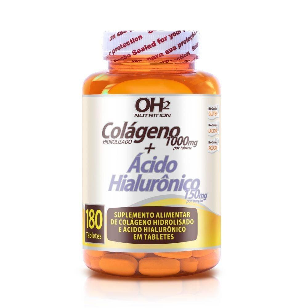Colágeno Hidrolisado 100mg + Ácido Hialurônico 150mg 180 Tabletes - 1