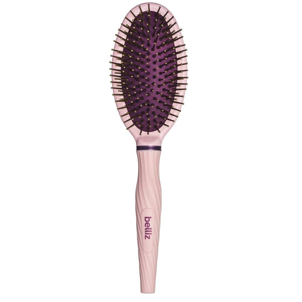 Escova De Cabelo Belliz Oval Pink Cassis - 1