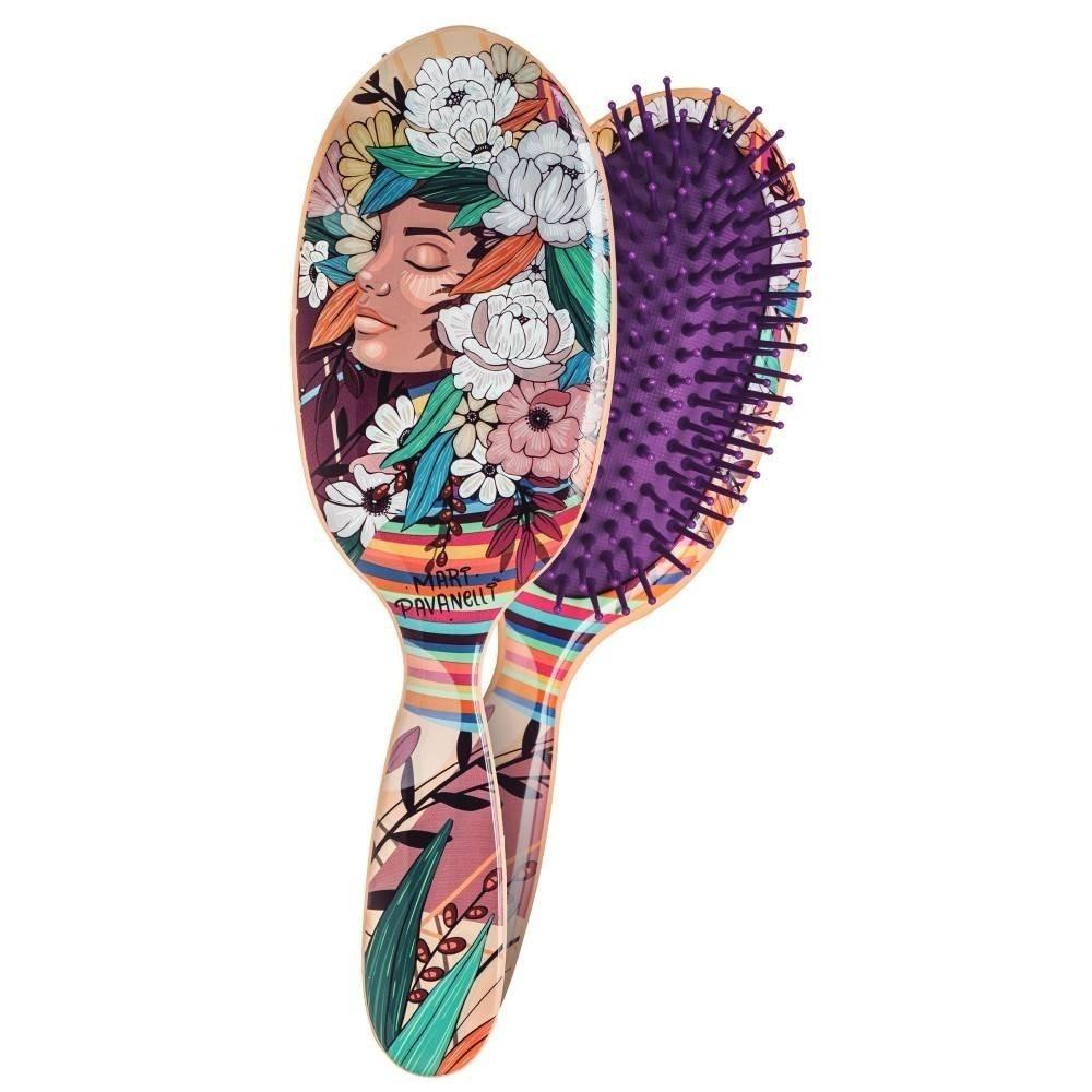 Escova Para Cabelo Belliz Florescer Oval - 1