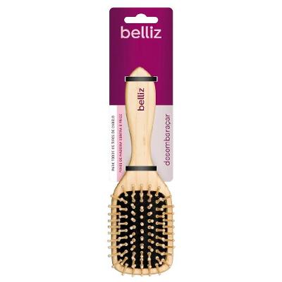 Escova De Cabelo Belliz Madeira Racket