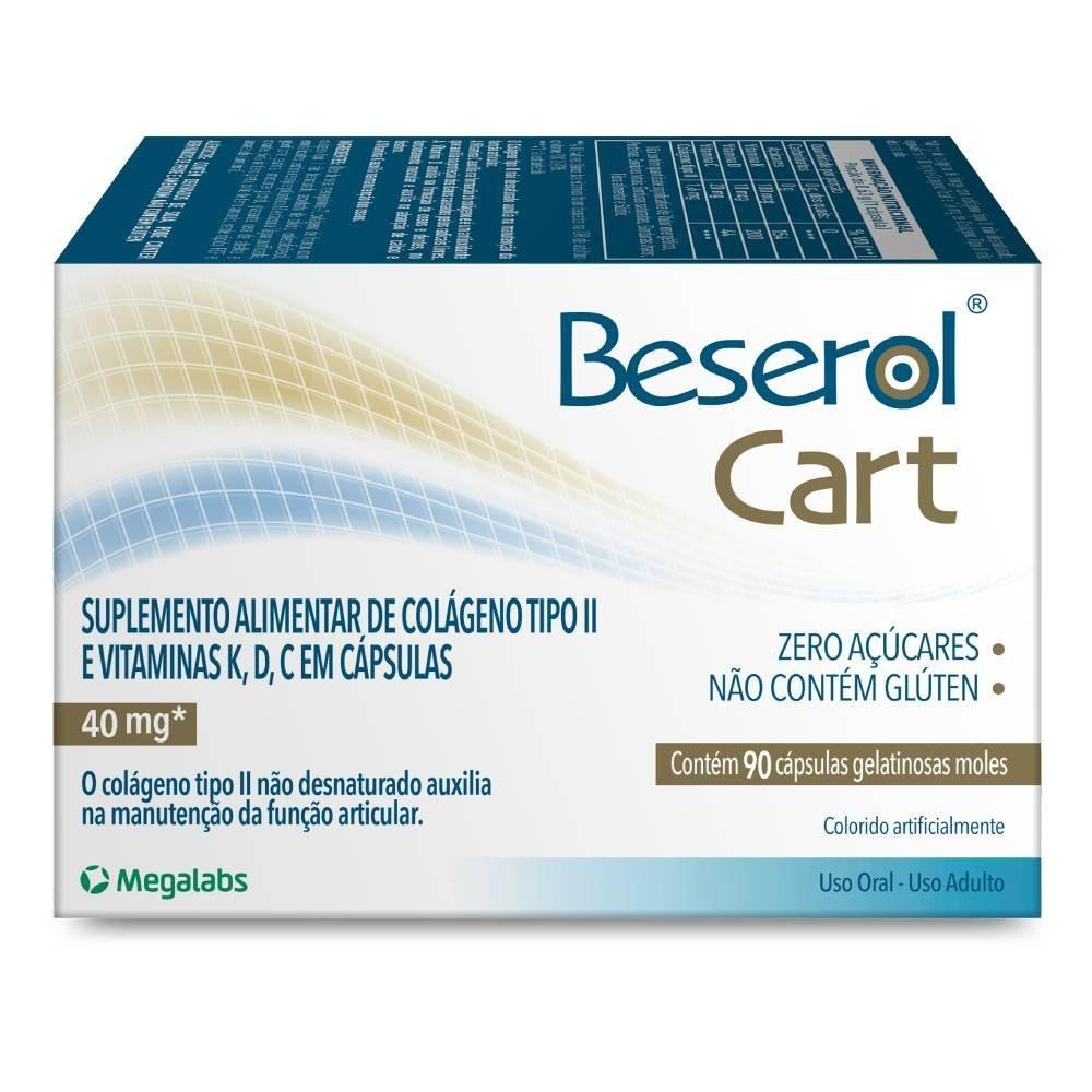 Colágeno Não Hidrolisado Tipo Ii Beserol Cart 90 Cápsulas Em Gel - 1