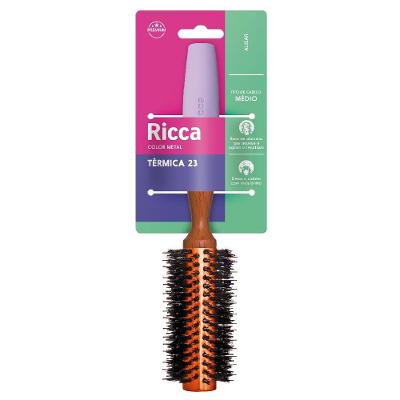 Escova De Cabelo Ricca Color Metal 23