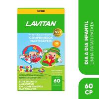 Vitamina Infantil Mastigável Sabor Uva, Limão E Laranja Lavitan Patati Patatá Com 60 Comprimidos - 1