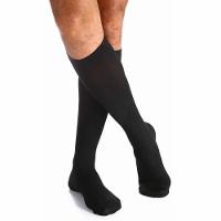 Sigvaris Algodão Super 3/4 - Compressão 20-30 Mmhg Tam P Altura Normal Ponteira Fechada Preta - 1