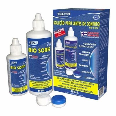 Kit Bio Soak Solução Lente Contato