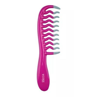 Pente Para Cabelo Ricca Cachos E Ondas Pink