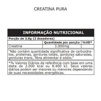 Creatina Pura Probiótica Pote 300g