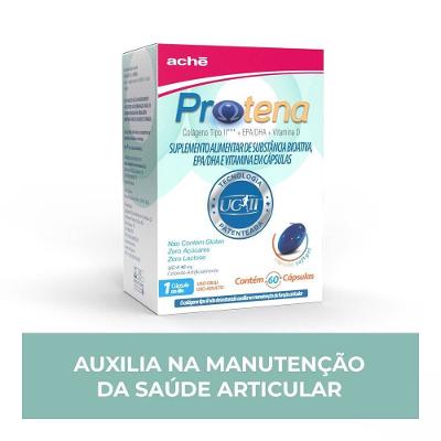 Protena Colágeno Não Hidrolisado Tipo Ii 40mg + Ômega 3 + Vitamina D 60 Cápsulas