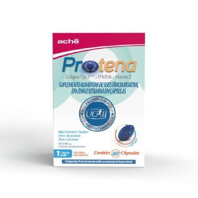 Protena Colágeno Não Hidrolisado Tipo Ii 40mg + Ômega 3 + Vitamina D 60 Cápsulas