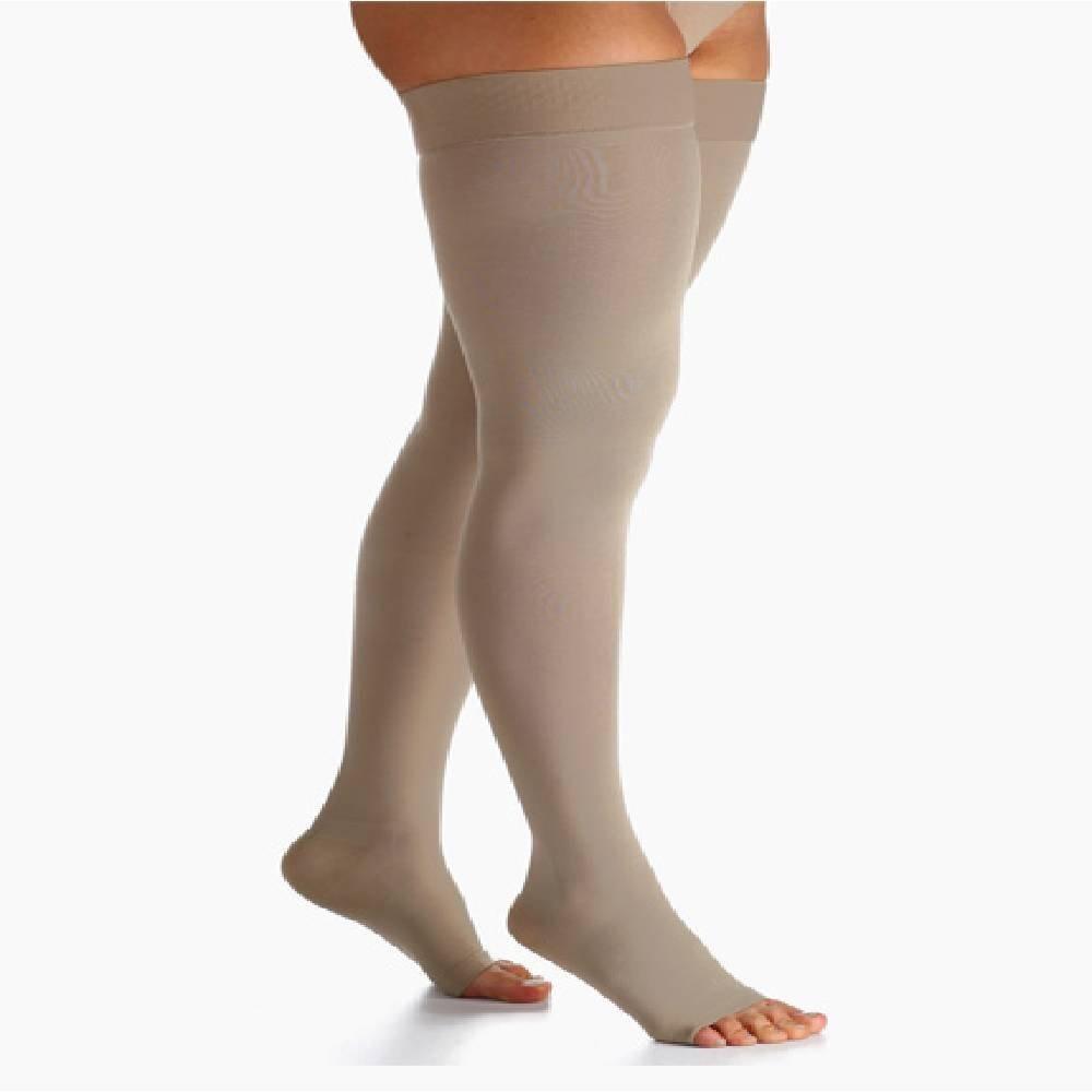 Meia Sigvaris Select Comfort Premium Meia Coxa Compressão 20-30 Mmhg G Normal Pont Aberta Nat Esc - 1