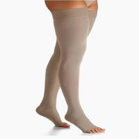 Meia Sigvaris Select Comfort Premium Meia Coxa Compressão 20-30 Mmhg G Normal Pont Aberta Nat Esc - 1