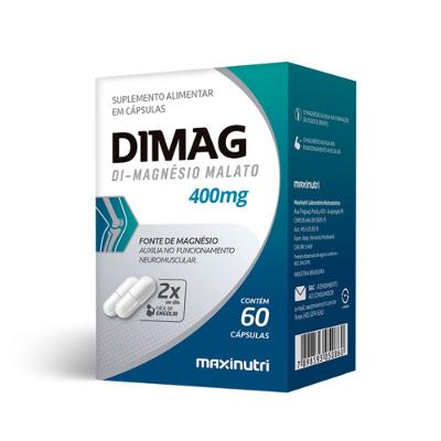 Dimag - Dimagnésio Malato 400mg Maxinutri 60 Cápsulas
