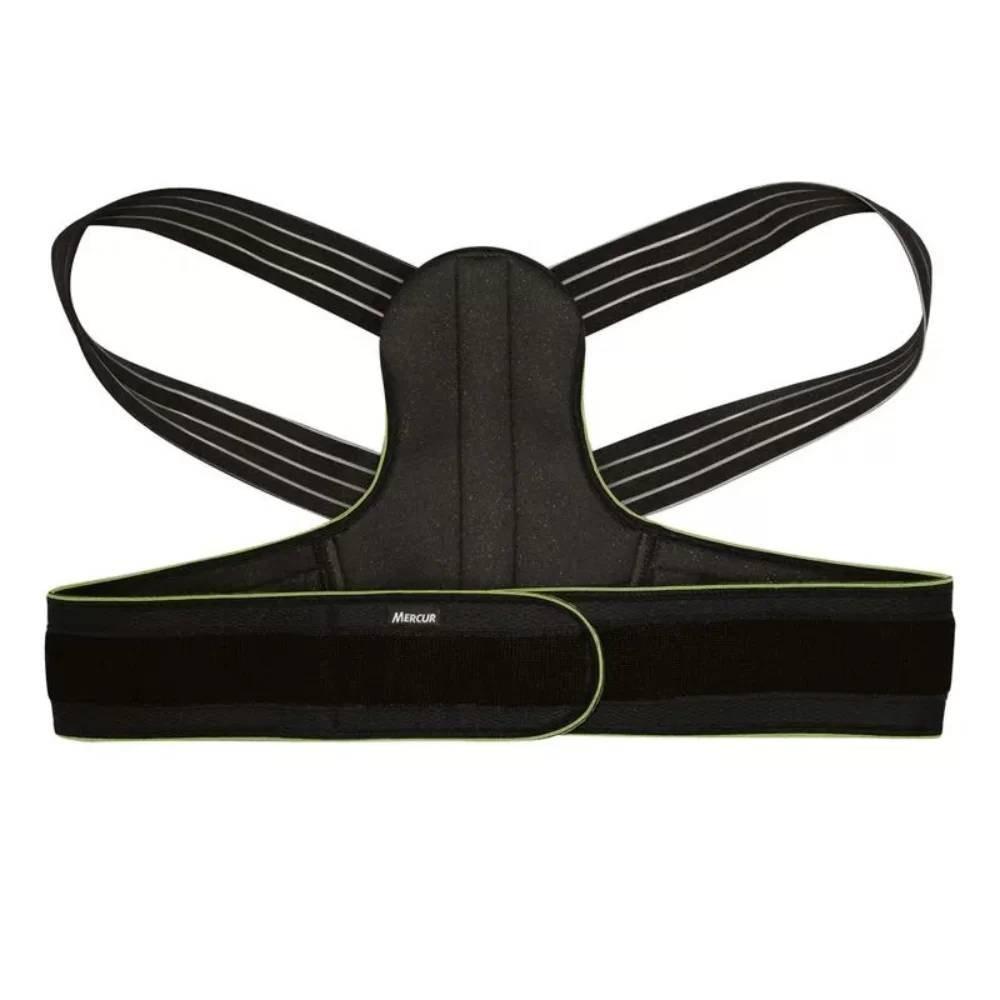Corretor Postural Com Ajuste Triplo Mercur Preto M - 1