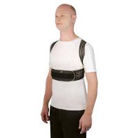 Corretor Postural Com Ajuste Triplo Mercur Preto M - 4