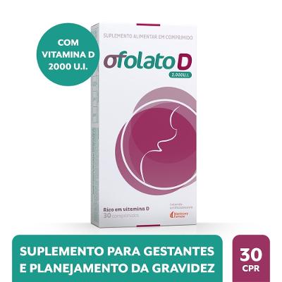 Vitamina D + Metilfolato Ofolato 2000ui Para Gestantes 30 Cápsulas