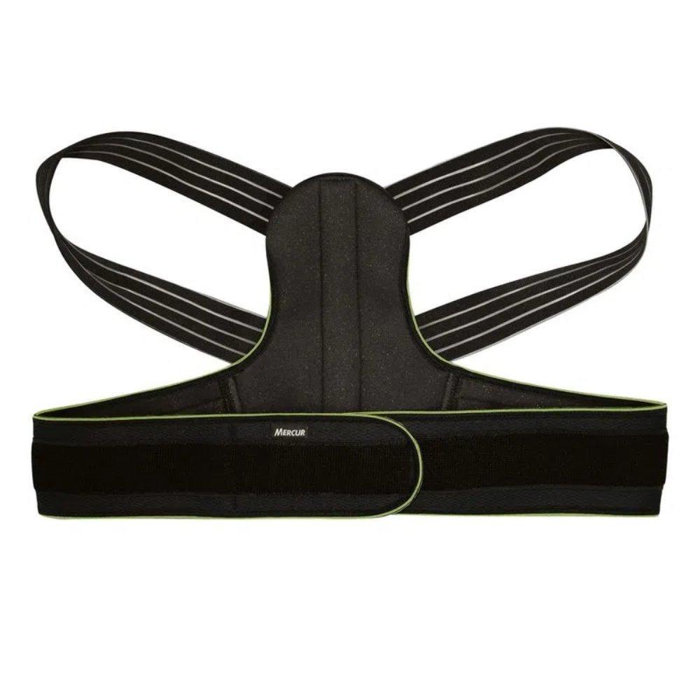 Corretor Postural Com Ajuste Triplo Mercur Preto G - 1