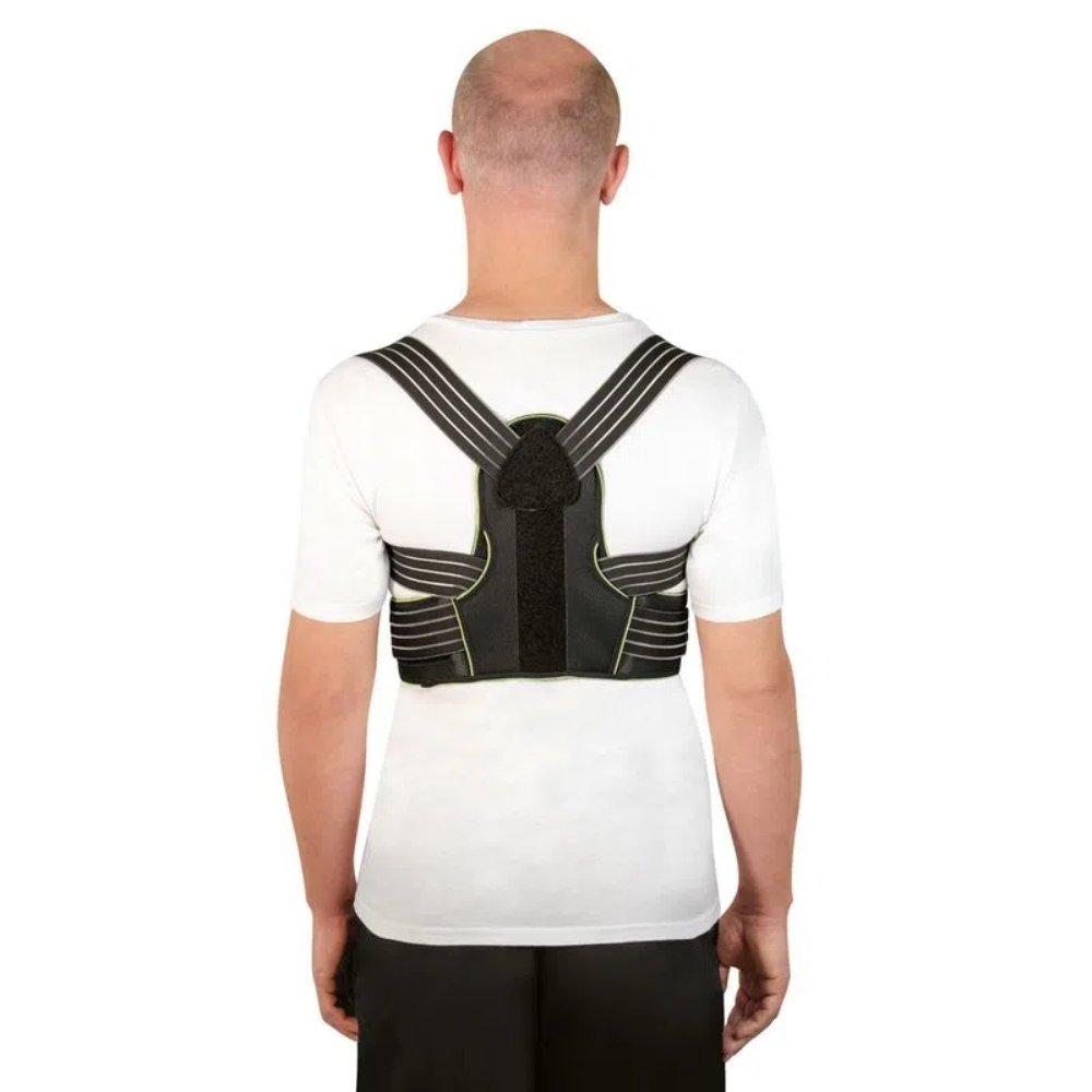 Corretor Postural Com Ajuste Triplo Mercur Preto G - 3