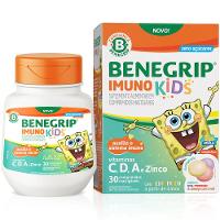 Suplemento Alimentar Benegrip Imuno Kids Sabor Frutas Com Mel 30 Comprimidos Mastigáveis - 1