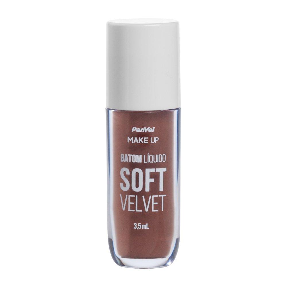 Batom Líquido Soft Velvet Marrom Intenso Panvel Make Up 3,5ml - 1
