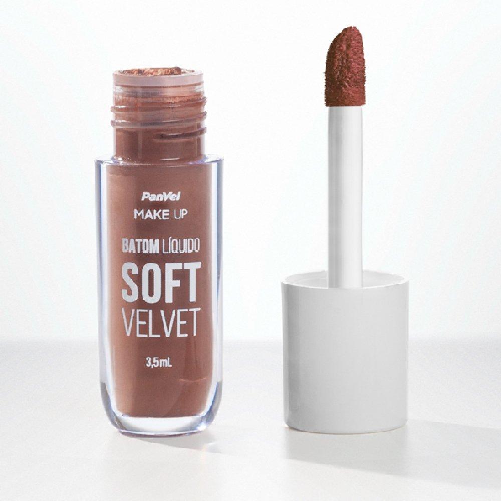 Batom Líquido Soft Velvet Marrom Intenso Panvel Make Up 3,5ml - 2