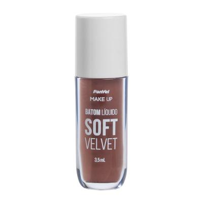 Batom Líquido Soft Velvet Marrom Intenso Panvel Make Up 3,5ml