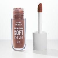 Batom Líquido Soft Velvet Marrom Intenso Panvel Make Up 3,5ml - 2