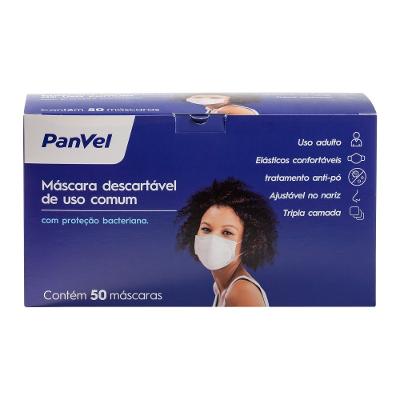 Máscara Descartável Panvel 50 Unidades