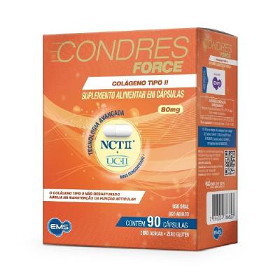 Colágeno Condres Force Colágeno Uc-ii + Nct-ii 90 Cápsulas