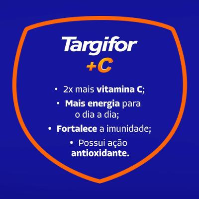 Suplemento Alimentar Targifor C Vitamina C E Arginina 16 Comprimidos Efervescentes